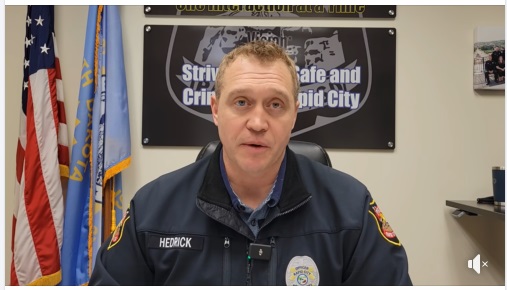 RCPD Chief Don Hedrick gives an update on Friday night’s shooting. courtesy photo