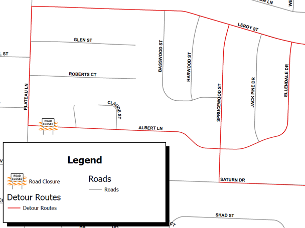 Albert Lane Road Closure