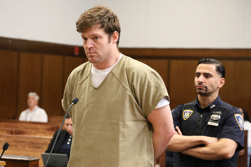 William Duplessie, charged with kidnapping and torture for trying to steal a man's Bitcoin password, appears in Manhattan Criminal court, Friday, May 30, 2025. (Jefferson Siegel/The New York Times via AP, Pool)