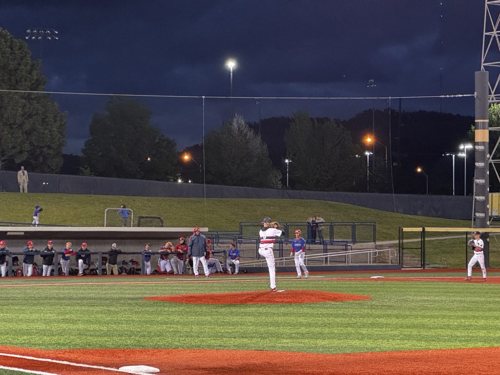 Tegan Sales pitching