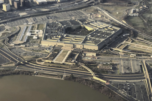 FILE - The Pentagon is seen in this aerial view in Washington, Jan. 26, 2020. (AP Photo/Pablo Martinez Monsivais, File)