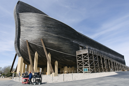 The Ark Encounter is seen in Williamstown, Ky., Friday, March 21, 2025. (AP Photo/Madeleine Hordinski)