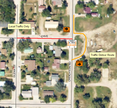 Creiton Road Closure