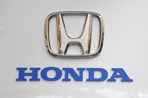 FILE - This is the Honda logo on display at the Pittsburgh International Auto Show in Pittsburgh Thursday, Feb. 11, 2016. (AP Photo/Gene J. Puskar, File)