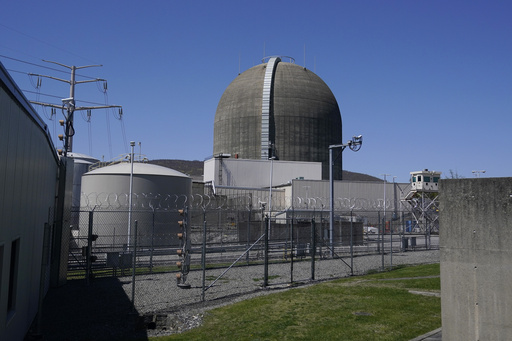 FILE - The Unit 2 reactor at Indian Point Energy Center in Buchanan, N.Y., is seen, April 26, 2021, almost one year after it was shut down. (AP Photo/Seth Wenig, File)