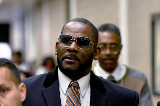 FILE - R. Kelly leaves the Daley Center after a hearing in his child support case May 8, 2019, in Chicago. A federal appeals court on Friday, April 26, 2024, upheld R&B singer R. Kelly's sex-crime conviction and 20-year sentence in his Chicago case. (AP Photo/Matt Marton, File)