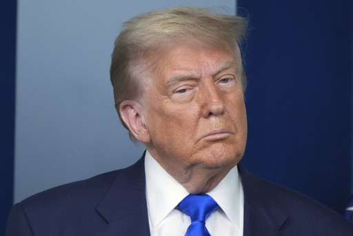 President Donald Trump listens during a briefing with the media, Friday, June 27, 2025, at the White House in Washington. (AP Photo/Jacquelyn Martin)