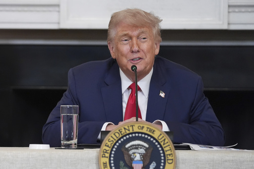 President Donald Trump speaks during an "Invest in America" roundtable with business leaders at the White House, Monday, June 9, 2025, in Washington. (AP Photo/Evan Vucci)