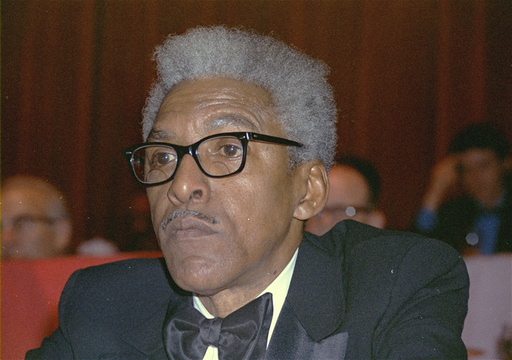 FILE - Civil rights leader Bayard Rustin is seen on Dec. 14, 1970, in New York. (AP Photo/File)