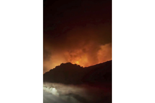 This image provided by USDA Forest Service shows a 375 acre fire east of I-5 at Smokey Bear Road near Templin, Calif. (USDA Forest Service via AP)