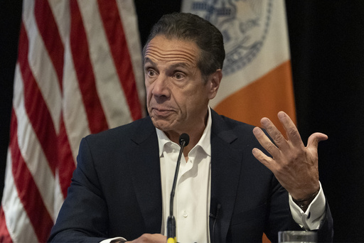 New York City mayoral candidate Andrew Cuomo speaks during a press conference Thursday, Aug. 7, 2025, in New York. (AP Photo/Yuki Iwamura)