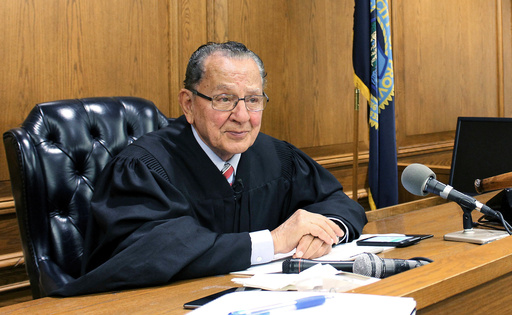 FILE - Providence Municipal Court Judge Frank Caprio sits on the bench in Providence, R.I., Aug. 10, 2017. (AP Photo/Michelle R. Smith, File)