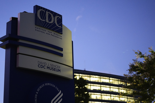 A sign marks the entrance to the U.S. Centers for Disease Control and Prevention headquarters in Atlanta, on Wednesday, Aug. 27, 2025. (AP Photo/Brynn Anderson)