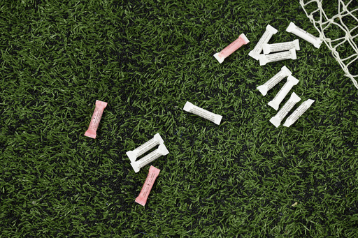FILE - Smelling salts lay on the sidelines during an NFL football game between the Indianapolis Colts and Pittsburgh Steelers, Dec. 16, 2023, in Indianapolis. (AP Photo/Zach Bolinger, File)