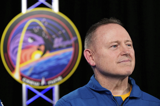 FILE - Astronaut Butch Wilmore is interviewed at Johnson Space Center on March 31, 2025, in Houston. (AP Photo/Ashley Landis, file)