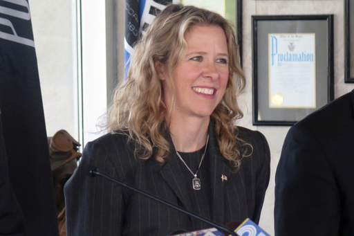 FILE - Judge Rebecca Bradley speaks as she kicks off her campaign for the Wisconsin Supreme Court in Milwaukee, on Thursday, Sept. 17, 2015. (AP Photo/Greg Moore, File)