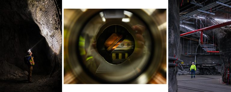 SURF unveils 2025 Photowalk winners, qualifiers for global competition Three photographers were chosen by a jury for their excellence in capturing images of America’s Underground Lab. Their work will now advance to the global competition. Lead, SD (Sept. 10, 2025) — The winners of the 2025 SURF Photowalk include three images captured by photographers Adam Tomjack, Josue R. Laboy, and Riley Singer. These photos qualify for entry into the Interactions Global Physics Photowalk where they will be judged against images taken at physics laboratories around the world, including submissions from across North America, Japan, and Europe. The top winners in the global competition will be featured in the CERN Courier and Symmetry. Adam Tomjack’s photo, titled Ex Profundo, Scientia, captures a person shining a headlamp on the wall of the recently excavated SURF expansion drift. This drift is the first phase of SURF’s plan to meet the global need for more underground research space that can house future generations of science. Josue R. Laboy’s photo, titled From Beam to Nucleus, explores one part of the CASPAR particle accelerator at SURF. CASPAR recreates the conditions inside stars and helps researchers study the processes by which elements are forged. Riley Singer’s photo, titled One man, Many hands, shows a person inside one of the drifts used to access the Deep Underground Neutrino Experiment (DUNE). A complex set of pipes and cables line the ceiling and walls as the space is made ready to host this massive world-class experiment. “It’s incredibly special when we get to invite creative people into the underground lab. I am thrilled that SURF will be well-represented in the global competition with these three incredible images. I want to thank my colleagues at SURF, Fermilab and the selection committee for making this Photowalk a huge success,” said Matthew Kapust, the multimedia design lead at SURF who organized this competition. These three photographers advanced from the group of eight that were chosen following the first phase of the photo competition at SURF’s annual science festival, Neutrino Day. The winners of the global Photowalk competition, being judged this fall, will be announced on Interactions.org. Photo caption: Winners of the SURF 2025 Interactions Global Photowalk include images captured by photographers Adam Tomjack (left side image), Josue R. Laboy (center image) and Riley Singer (right side image). Their work will advance to the global competition. Photos by Adam Tomjack, Josue R. Laboy, and Riley Singer