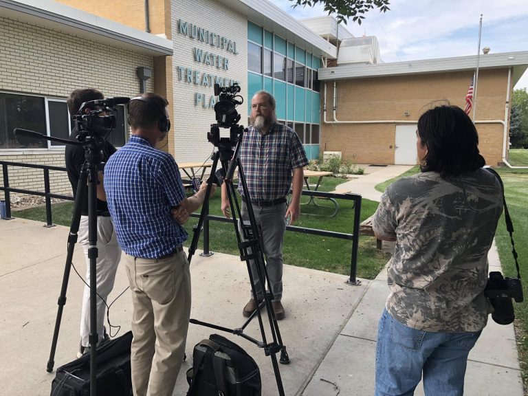 Rapid City Water Superintendent Eric Boyda adrdresses questions from local media regarding the city’s water supply