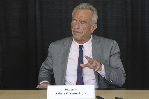 FILE - U.S. Health Secretary Robert F. Kennedy Jr. attends a news conference, Tuesday, Aug. 5, 2025, in Anchorage, Alaska. (AP Photo/Mark Thiessen, File)