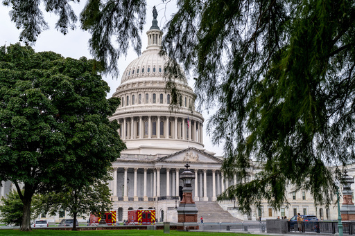 The Capitol in Washington, Wednesday, Sept. 24, 2025, with just days to go before federal money runs out with the end of the fiscal year on Tuesday, Sept. 30. (AP Photo/J. Scott Applewhite)