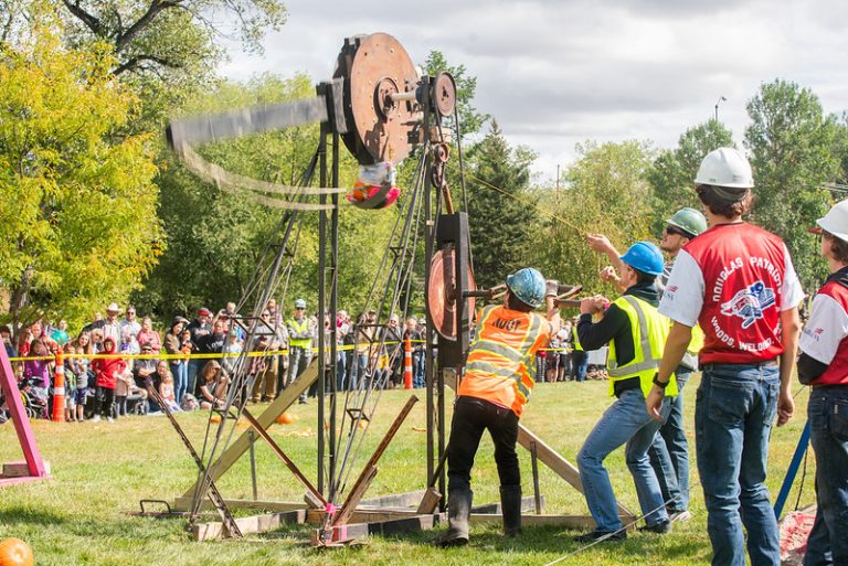 This year’s South Dakota Mines Pumpkin Chuckin’ event is Saturday, Sept. 20, with the first-round launch beginning at 11 a.m. in Memorial Park. The second round is at 1 p.m., with the final round at 3 p.m., followed by the announcement of winners. Winning teams will receive a cash prize donated by RESPEC, a global engineering consulting firm headquartered in Rapid City.