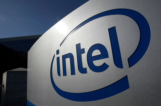 FILE - The Intel logo is displayed on the exterior of Intel headquarters in Santa Clara, Calif., Jan. 12, 2011. (AP Photo/Paul Sakuma, File)