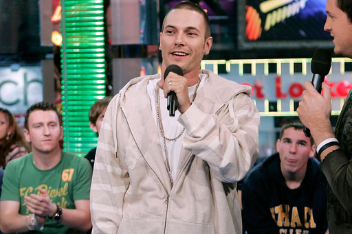 FILE - Kevin Federline appears on MTV's "Total Request Live" in New York on Nov. 2, 2006. (AP Photo/Stephen Chernin, File)