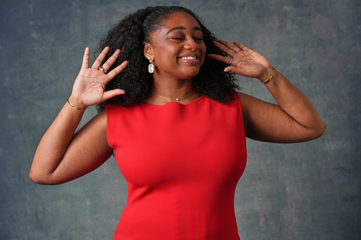 Samara Joy poses for a portrait in Los Angeles on Thursday, Sept. 25, 2025. (AP Photo/Marcio Jose Sanchez)