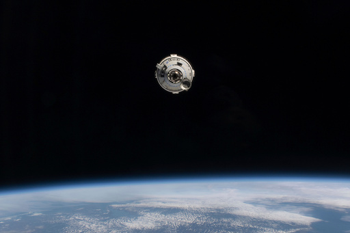 FILE - In this photo provided by NASA, the Boeing Starliner spacecraft with astronauts Butch Wilmore and Suni Williams aboard approaches the International Space Station on June 6, 2024. (NASA via AP, File)